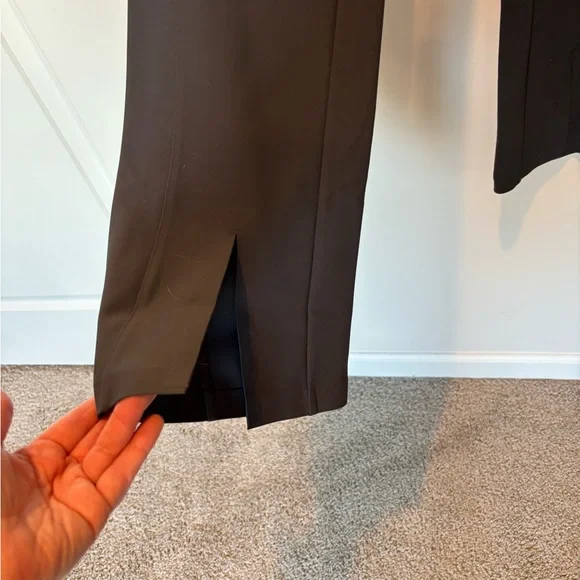 Athleta Move Easy Split Hem Pant 2P Black Sand - Picture 2 of 3